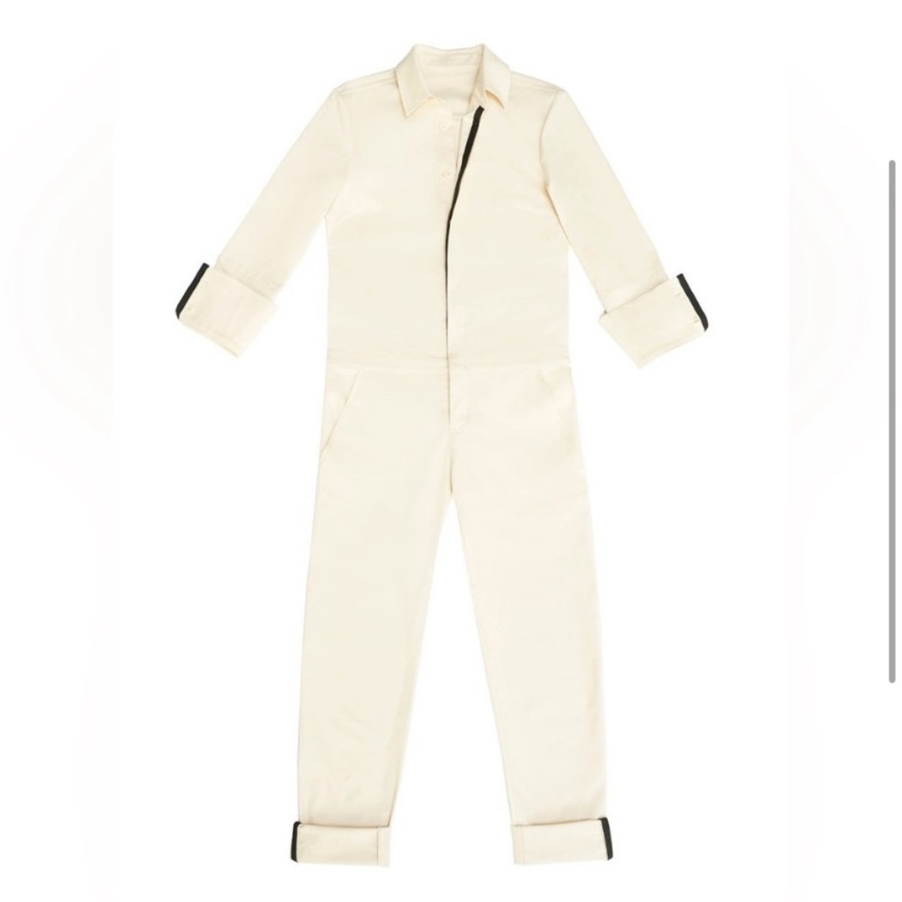 La Ligne Size Medium off white denim jumpsuit